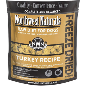 Northwest Naturals Dog Freeze Dried Nuggets Turkey 12 oz freeshipping - The Good Dog Store
