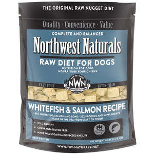 Northwest Naturals Raw Diet Whitefish & Salmon Nuggets Raw Frozen Dog Food 6lb freeshipping - The Good Dog Store