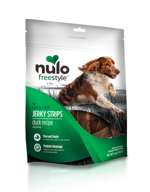 Nulo Freestyle Jerky Strips  Duck Recipe with Plums 5oz freeshipping - The Good Dog Store