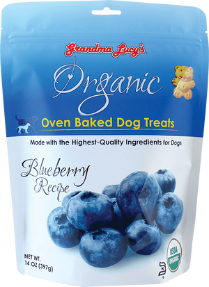 GRANDMA LUCY'S ORGANIC OVEN BAKED BLUEBERRY FLAVOR DOG TREATS 14oz freeshipping - The Good Dog Store