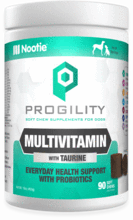 Nootie Progility Multivitamin Soft Chew Supplements for Dogs With Taurine and Essential Vitamins & Minerals for Everyday Health freeshipping - The Good Dog Store