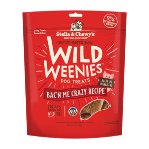 Stella & Chewy's Wild Weenies Bac'n Dog Treats 3oz freeshipping - The Good Dog Store