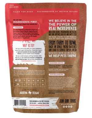 BONES & CO BARKIN' BEEF MINI RECIPE PATTIES 3LB (PICK UP IN STORE ONLY) freeshipping - The Good Dog Store