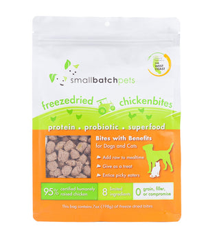 Small Batch Dog/ Cat Freeze-dried Small Bites Chicken 7 oz freeshipping - The Good Dog Store