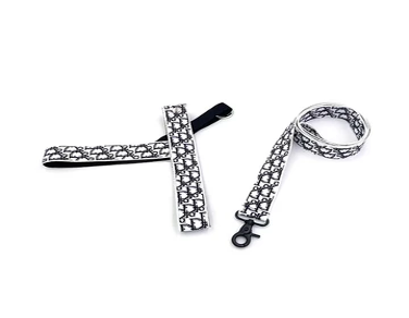 Puppy Dior Monogram Harness and Leash freeshipping - The Good Dog Store