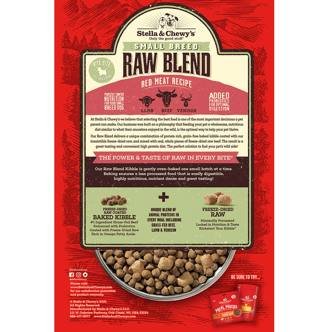Stella & Chewy’s Raw Blend Red Meat Small Breed Dog freeshipping - The Good Dog Store