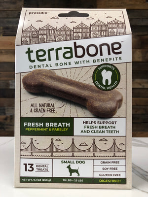 Terrabone Fresh Breath Small Bone, 13 Count freeshipping - The Good Dog Store