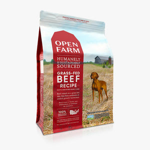 Open Farm Grass Fed Beef Dry Dog Food 24lb freeshipping - The Good Dog Store