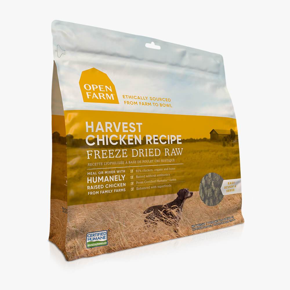 Open Farm Freeze Dried Raw Harvest Chicken Dog Food view 3