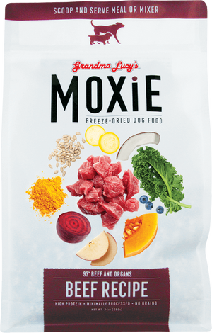 Grandma Lucy's Moxie Beef Freeze Dried Dog Food 24 oz freeshipping - The Good Dog Store