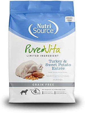 PureVita Grain Free Turkey & Sweet Potato Dry Dog Food - 25lb