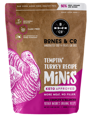 BONES & COTEMPTIN' TURKEY RECIPE MINIS 3lb (PICK UP IN STORE ONLY) freeshipping - The Good Dog Store