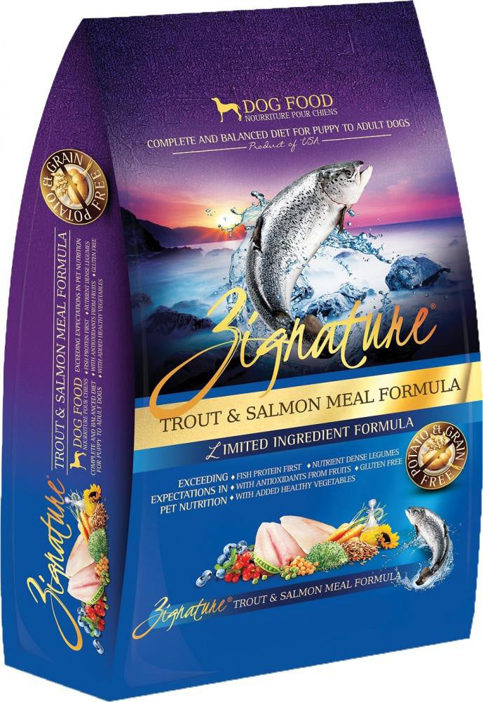 Signature salmon dog clearance food